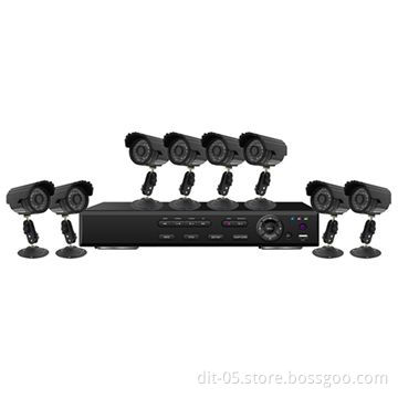 8CH DVR Kit with 2CH D1/6CH CIF, Alarm Interface, 8pcs 420TVL CMOS Camera